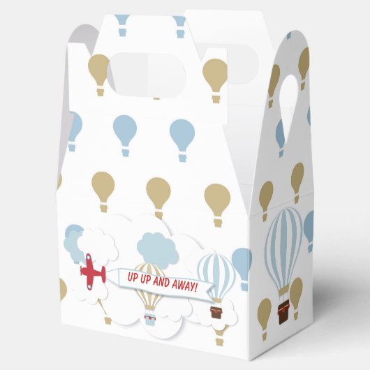 Vliegtuig/ omhoog en weg! bedankdoosjes. bedankdoosjes (Geopend)