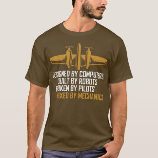 Vliegtuig Onderhoudstechnicus Vliegtuigmechanisme T-shirt
