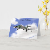 Vliegtuig ontwerp Kaart (Gele Bloem)