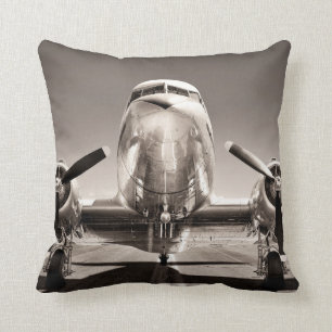 vliegtuig op een baan kussen