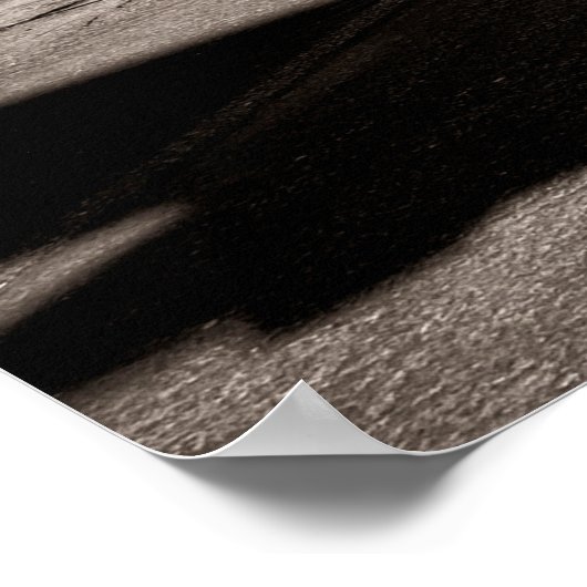  vliegtuig op een baan poster (Hoek)