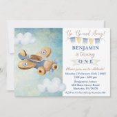  vliegtuig op- en uitnodigen kaart (Voorkant)