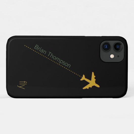 vliegtuig op maat Case-Mate iPhone case (Achterkant (horizontaal))