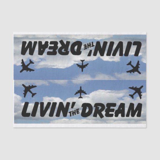 Vliegtuig op papier van weefsel (Voorkant)