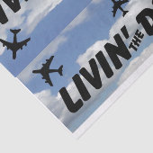 Vliegtuig op papier van weefsel (Detail)