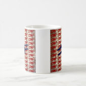  vliegtuig op schoorsteenvliegjes koffiemok (Center)