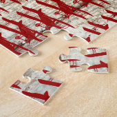  vliegtuig op schoorsteenvliegjes legpuzzel (Zijkant)