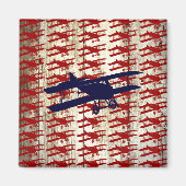  vliegtuig op schoorsteenvliegjes magneet (Voorkant)