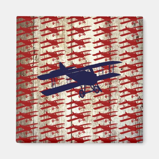  vliegtuig op schoorsteenvliegjes magneet (Voorkant)