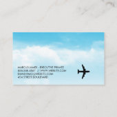 Vliegtuig | Opstijgen Visitekaartje (Achterkant)