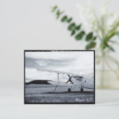 Vliegtuig, oude schoolvliegen, Praag Tsjechië Briefkaart (Staand voorkant)