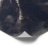 Vliegtuig Over de berg Fuji, Japan Poster (Hoek)