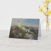 Vliegtuig - P51 de Kaart van de Groeten van de (Gele Bloem)