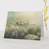 Vliegtuig - P51D de Kaart van de Groeten van de (Gele Bloem)