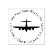  vliegtuig P-51 Mustang Rubberstempel (Afrduk)