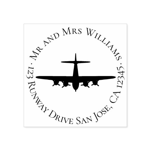  vliegtuig P-51 Mustang Rubberstempel (Afrduk)