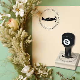  vliegtuig P-51 Mustang Rubberstempel