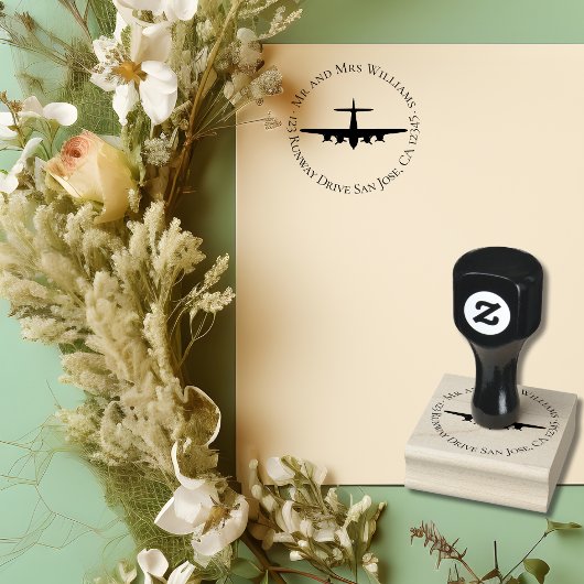  vliegtuig P-51 Mustang Rubberstempel