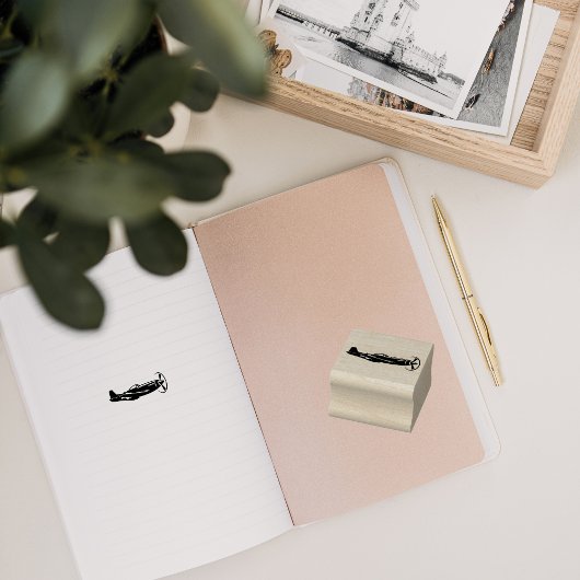  vliegtuig P-51 Mustang Rubberstempel