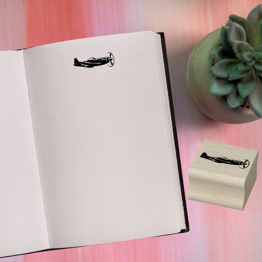  vliegtuig P-51 Mustang Rubberstempel