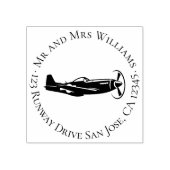  vliegtuig P-51 Mustang Rubberstempel (Afrduk)