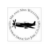  vliegtuig P-51 Mustang Rubberstempel (Afrduk)