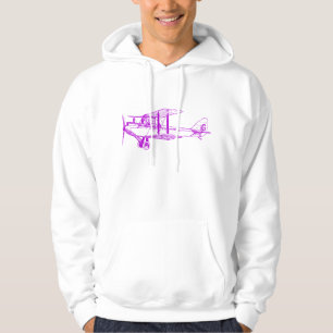  vliegtuig - Paars Hoodie