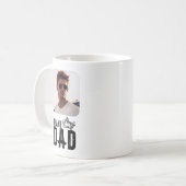 VLIEGTUIG Papa & Vliegtuig,2 Foto, Grappige Verjaa Koffiemok (Voorkant links)