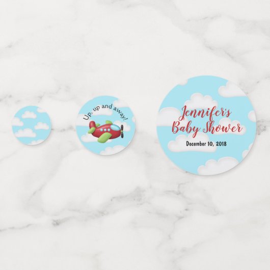 Vliegtuig Party Table Confetti (Voorkanten)