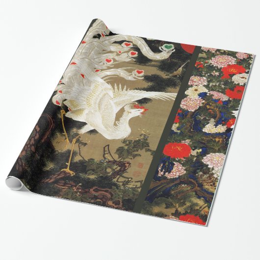 VLIEGTUIG PHOENIX, Veer, hart Valentijnsdag Cadeaupapier (Uitgerold)