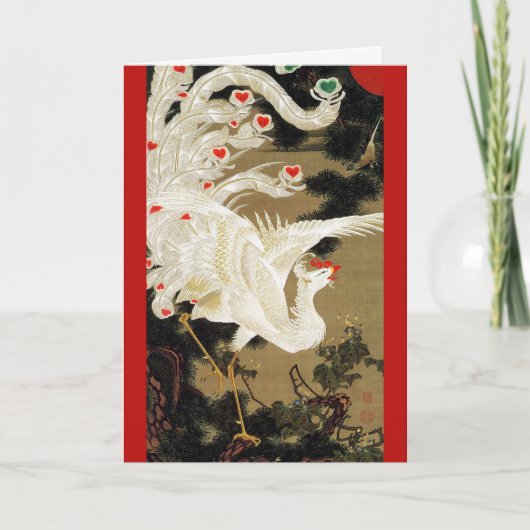 VLIEGTUIG PHOENIX, Veer, hart Valentijnsdag Feestdagen Kaart (Voorkant)