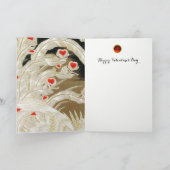 VLIEGTUIG PHOENIX, Veer, hart Valentijnsdag Feestdagen Kaart (Binnen)