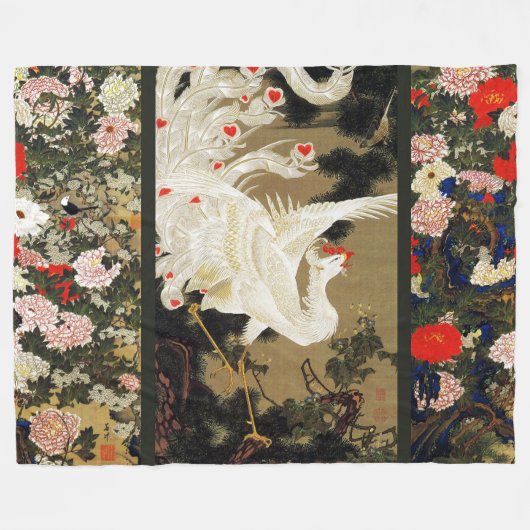 VLIEGTUIG PHOENIX, Veer, hart Valentijnsdag Fleece Deken (Voorkant (Horizontaal))