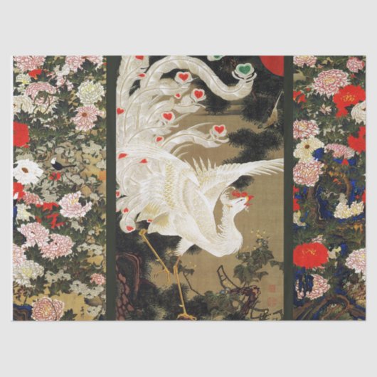 VLIEGTUIG PHOENIX, Veer, hart Valentijnsdag Tissuepapier (Voorkant)