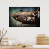 Vliegtuig - piloot - De vliegende wolk Poster (Keuken)