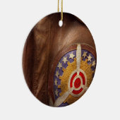 Vliegtuig - Piloot - Het vliegjack Keramisch Ornament (Rechts)