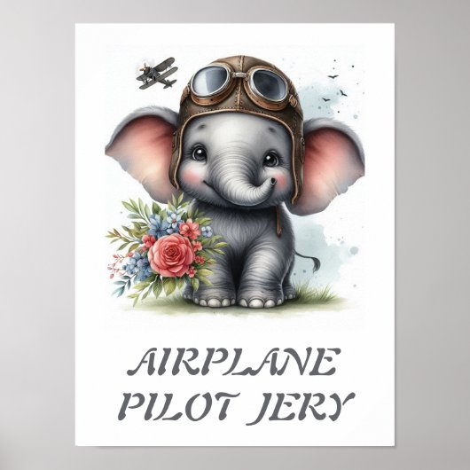 VLIEGTUIG PILOOT JERY POSTER (Voorkant)