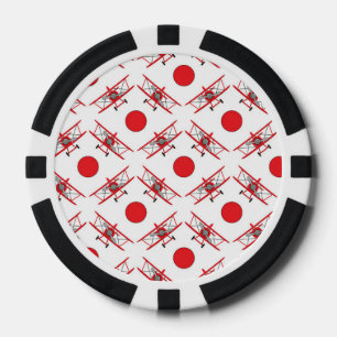 Vliegtuig Piloot Liefhebbers van de Luchtvaart Poker Chips