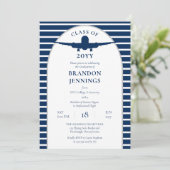 Vliegtuig Piloot Vliegschool Universiteit Afstuder Kaart (Staand voorkant)