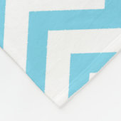 Vliegtuig Pilot Blue Chevron Brown Hair Fleece Deken (Hoek)