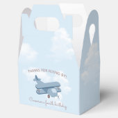 Vliegtuig Pilot Boy's Birthday Bedankdoosjes (Geopend)
