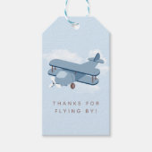Vliegtuig Pilot Boy's Birthday Favor Cadeaulabel (Voorkant)