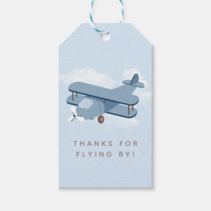 Vliegtuig Pilot Boy's Birthday Favor Cadeaulabel