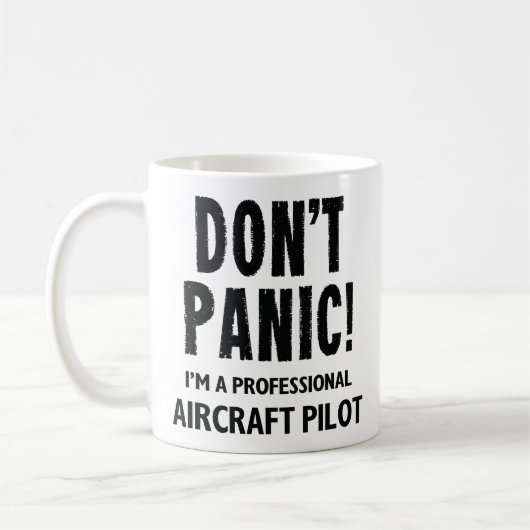 Vliegtuig Pilot Koffiemok (Links)