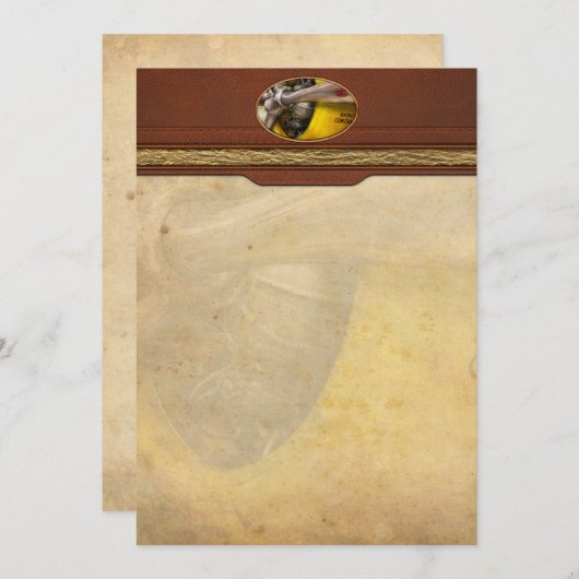 Vliegtuig - Pilot - Prop - Twin Wasp Notitiekaartje (Voorkant / Achterkant)