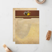 Vliegtuig - Pilot - Prop - Twin Wasp Notitiekaartje (Voorkant / Achterkant in situ)