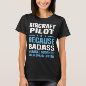 Vliegtuig Pilot T-shirt (Voorkant)