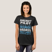 Vliegtuig Pilot T-shirt (Voorkant volledig)