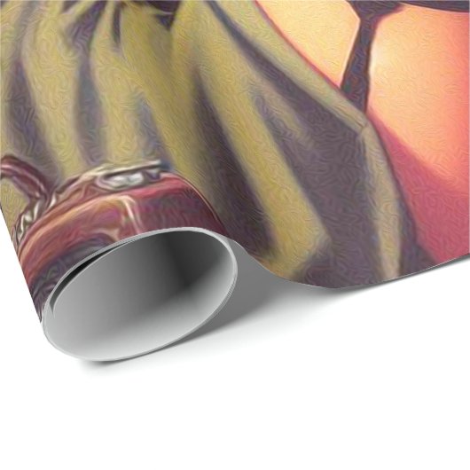  vliegtuig Pin-Up Cadeaupapier (Rol Hoek)