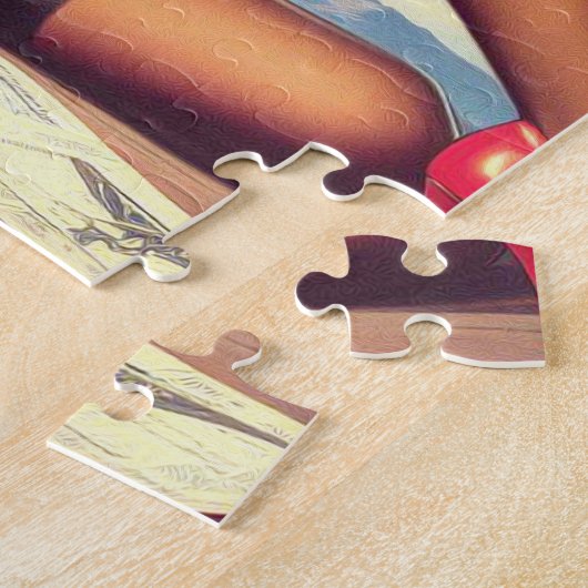 vliegtuig Pin-Up Legpuzzel (Zijkant)